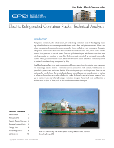 Electric Refrigerated Container Racks: Technical Analysis