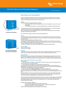 12,8 Volt Lithium-Iron-Phosphate Batteries