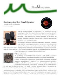 Designing the Best Small Speaker