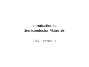 Introduction to Semiconductor Materials