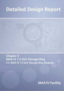 3.5. MAX IV 1.5 GeV Storage Ring Magnets