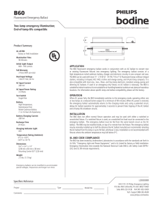 Fluorescent Emergency Ballast