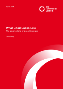 What Good Looks Like - Amazon Web Services