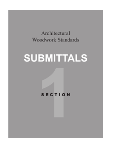 Section 1 Submittals