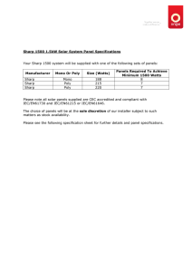 Sharp 1500 1.5kW Solar System Panel Specifications Your Sharp