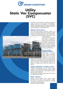 Utility Static Var Compensator (SVC)