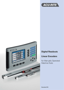 Digital Readouts / Linear Encoders for Manually Operated - Acu-Rite