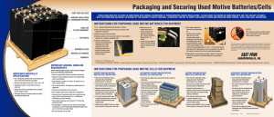 Motive Power: Stacking and Securing Industrial Batteries/Cells
