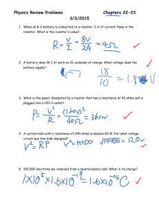Physics Review Problems Chapters 22-23 3/3/2015