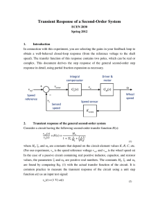 Transient Response of a Second