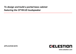 To design and build a ported bass cabinet...To