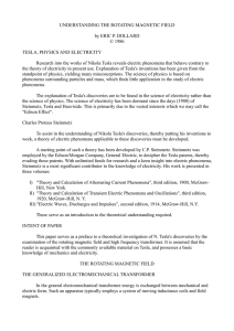 UNDERSTANDING THE ROTATING MAGNETIC FIELD by ERIC P