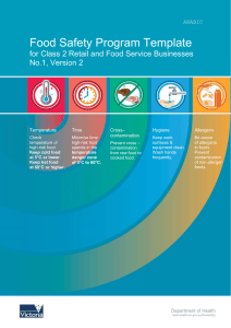 Food safety program version 2 - pages 1