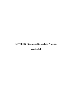 NETPROG: Stereographic Analysis Program version 5.1