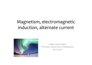 Magnetism, electromagnetic induction, alternate current