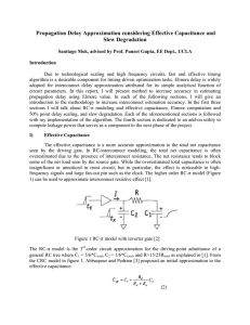 Propagation Delay Approximation considering Effective