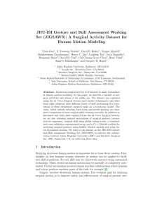 JHU-ISI Gesture and Skill Assessment Working Set - CIRL