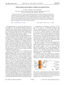 Self-Excitation and Feedback Cooling of an Isolated