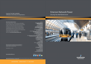 Read Brochure - Emerson Network Power