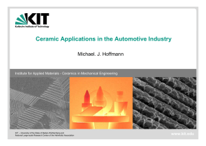 Ceramic Applications in the Automotive Industry