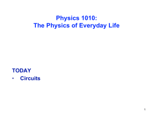 Physics 1010: The Physics of Everyday Life