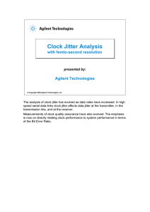 Clock Jitter Analysis Clock Jitter Analysis