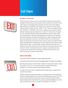 Exit Signs - Emergi-Lite