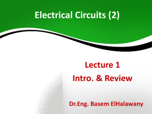 Electrical Circuits (2)