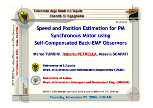 Speed and Position Estimation for PM Speed and Position