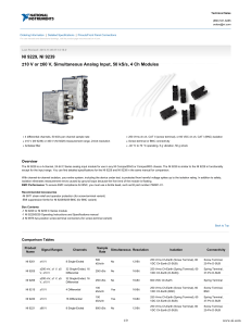 NI 9229, NI 9239 - Data Sheet