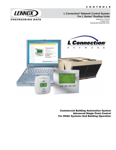 L Connection® Network Control System For L Series® Rooftop Units