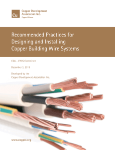 Recommended Practices for Designing and Installing Copper