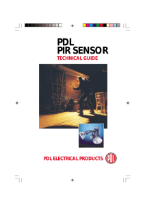 PDL PIR SENSOR - pdlglobal.com