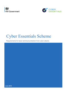 Cyber Essentials Scheme: Requirements for basic technical protection