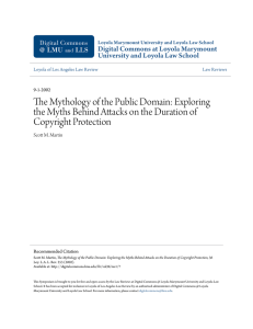 The Mythology of the Public Domain