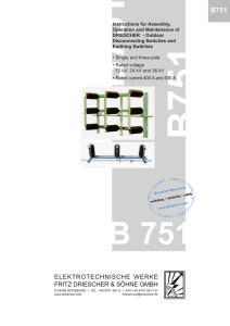 B751e, Outdoor Disconnectors, Earthing Switches