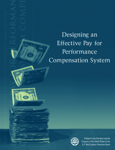 Designing an Effective Pay for Performance Compensation System
