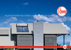 SOLAR HOT WATER SOLUTIONS | stainless steel roof systems