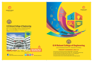 Student Handbook 2016 - GH Raisoni College Of Engineering Nagpur