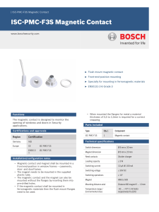 ISC-PMC-F3S Magnetic Contact