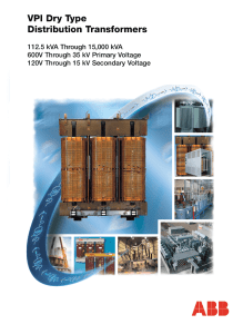 VPI Dry Type Distribution Transformers