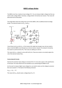 K8055 voltage divider