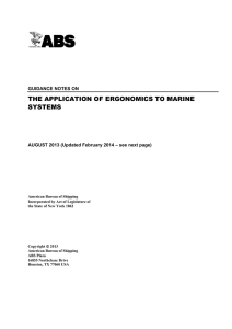 the application of ergonomics to marine systems