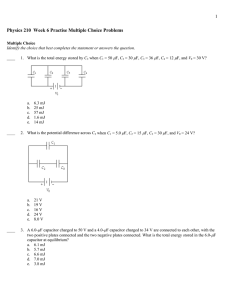 Physics 210 Week 6 Practise Multiple Choice Problems