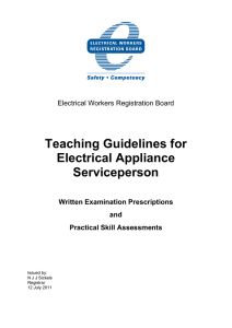 Teaching Guidelines for Electrical Appliance Serviceperson [PDF