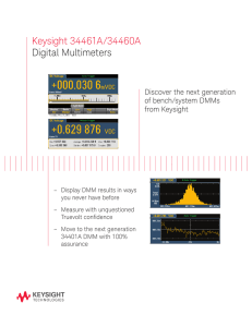Keysight 34461A/34460A Digital Multimeters