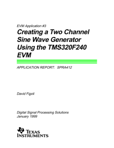 creating a two channel sine wave generator