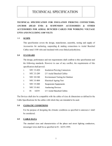 Technical Specification of accessories for Aerial