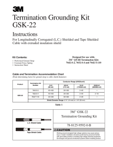 Termination Grounding Kit GSK-22