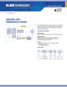 GROUND AND TERMINATION PANELS